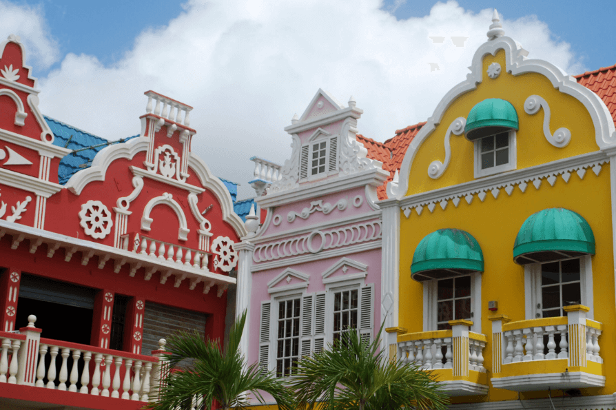 Comece visitando Oranjestad, no coração de Aruba